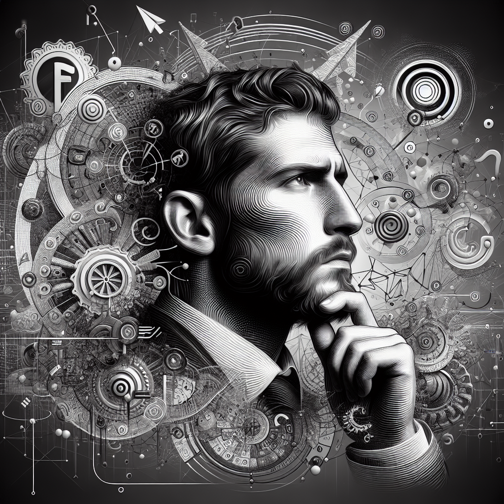 Image d'une personne réfléchissant à un nom de domaine créatif.