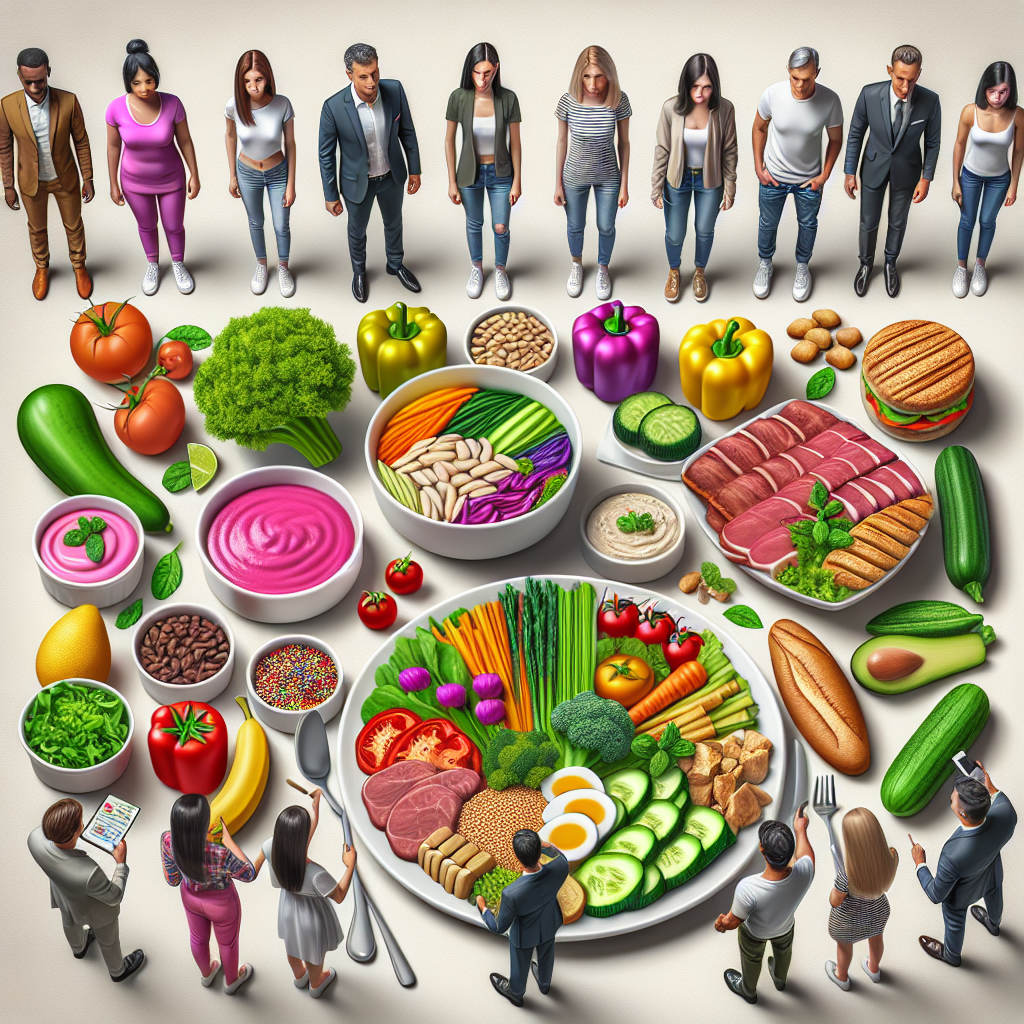 Un assortiment de repas diététiques colorés et appétissants.