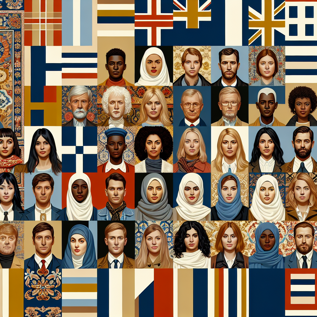 Un échantillon de palettes de couleurs et de motifs utilisés en décoration d'intérieur.