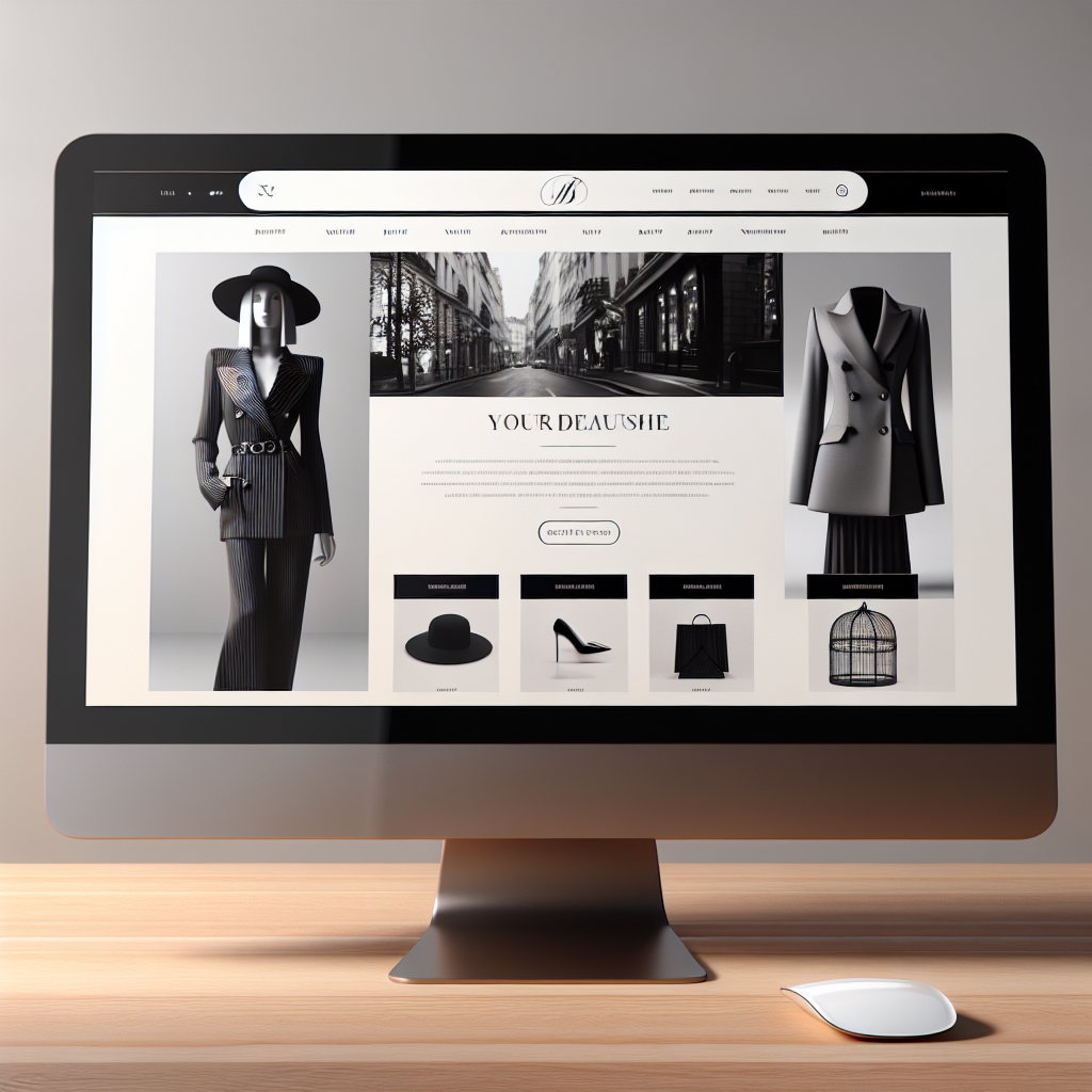 Un écran d'ordinateur affichant un site web attrayant et moderne.