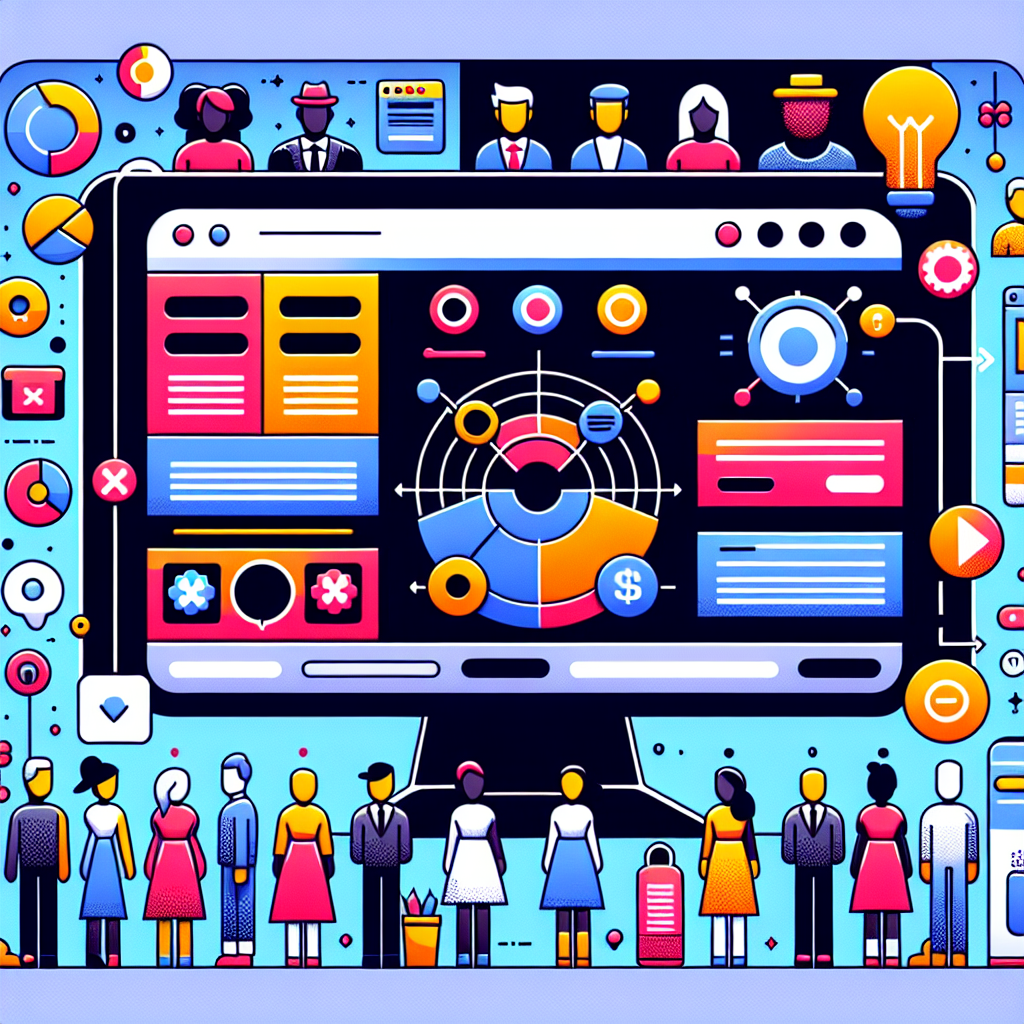 Un écran d'ordinateur affichant un site web coloré et ludique.