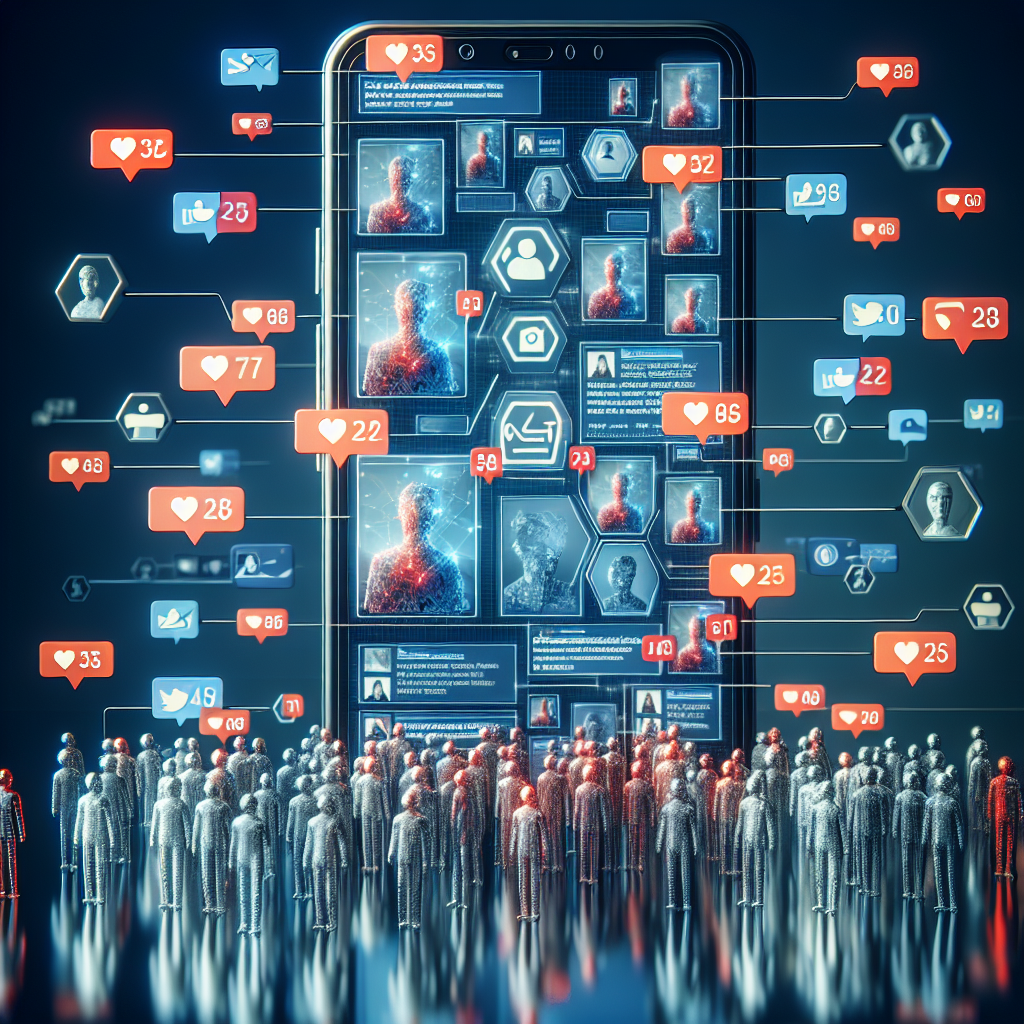 Un smartphone affichant des notifications de réseaux sociaux.