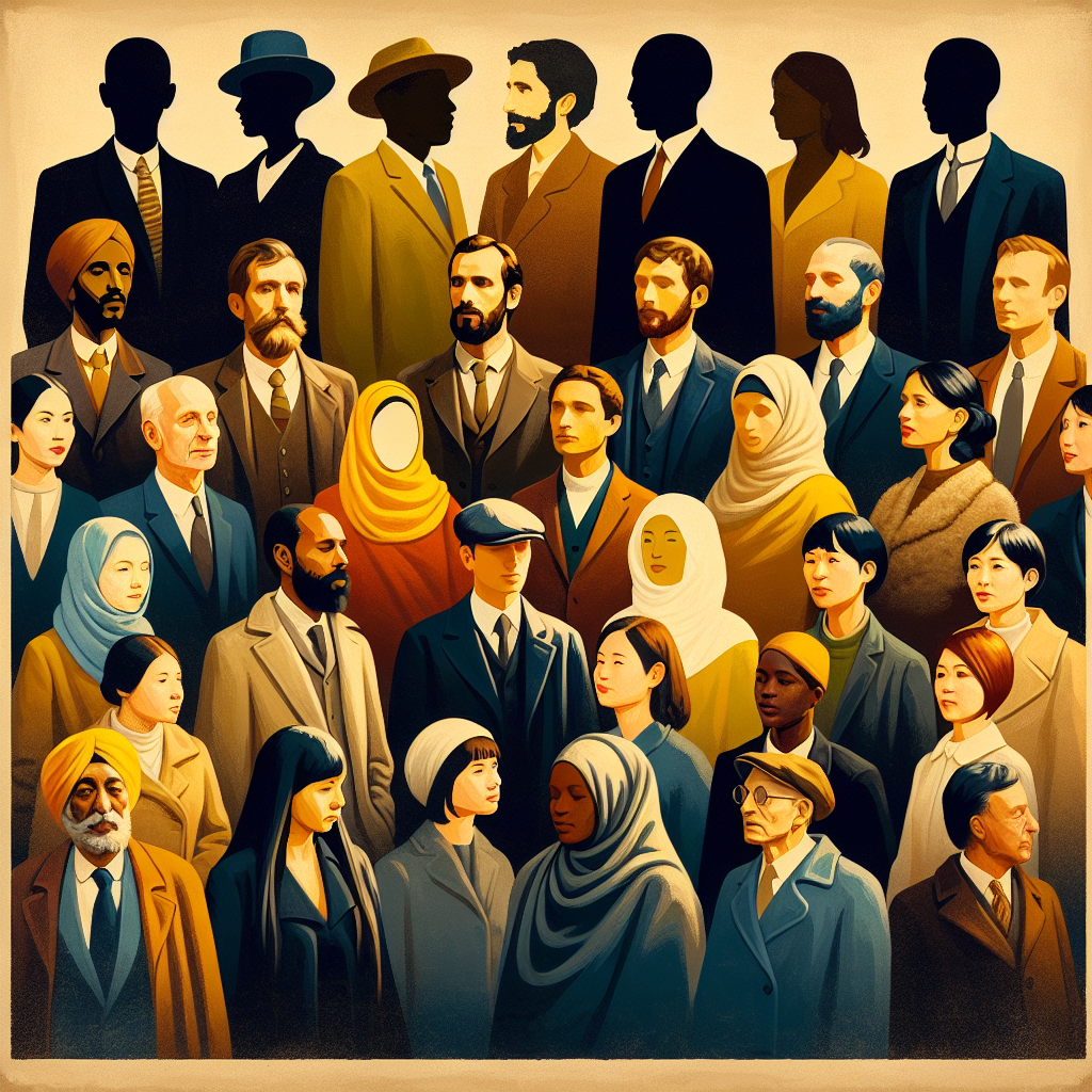 Une silhouette de groupe de personnes variées représentant un public cible.