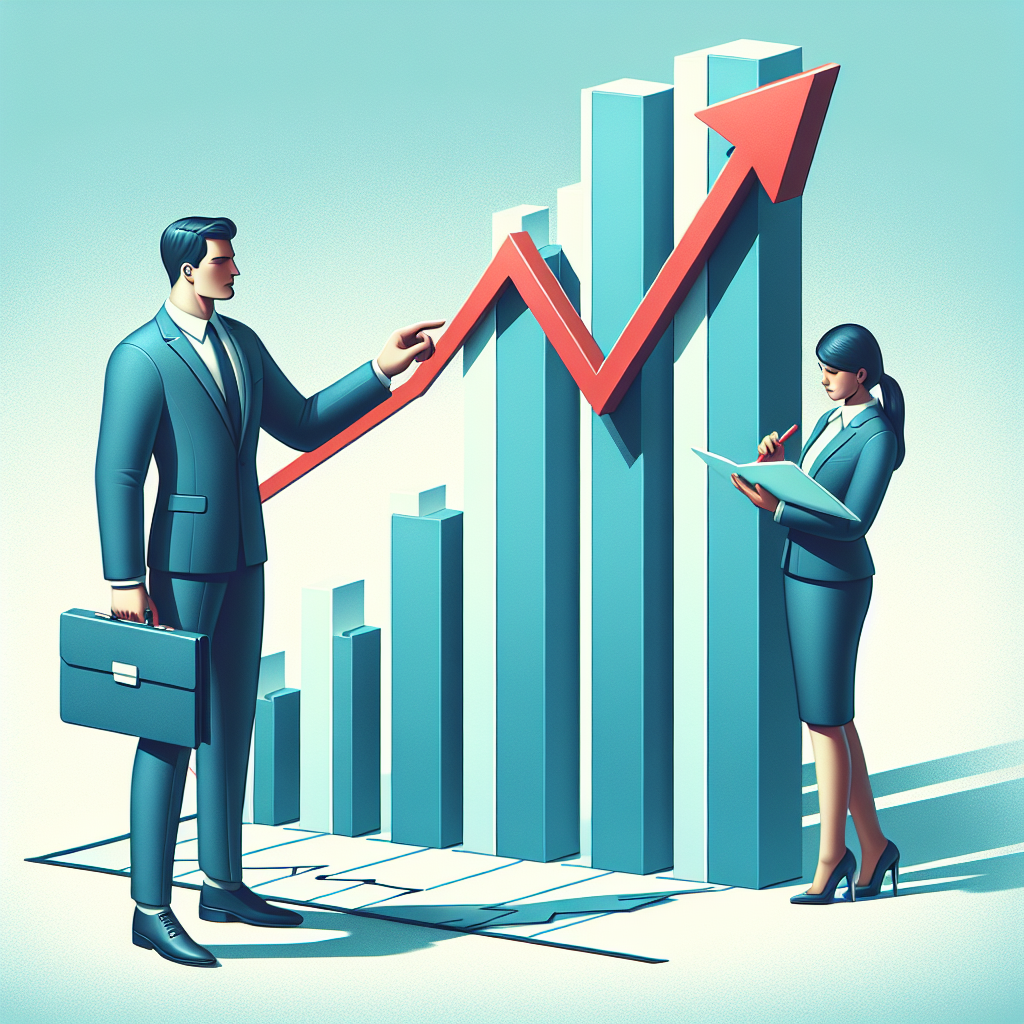 Graphique de croissance avec des flèches indiquant une augmentation du trafic web.