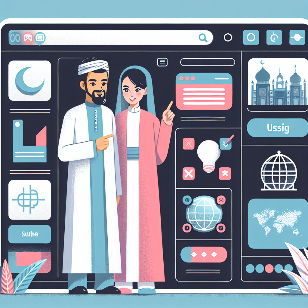 Illustration d'une interface utilisateur intuitive pour un site web.