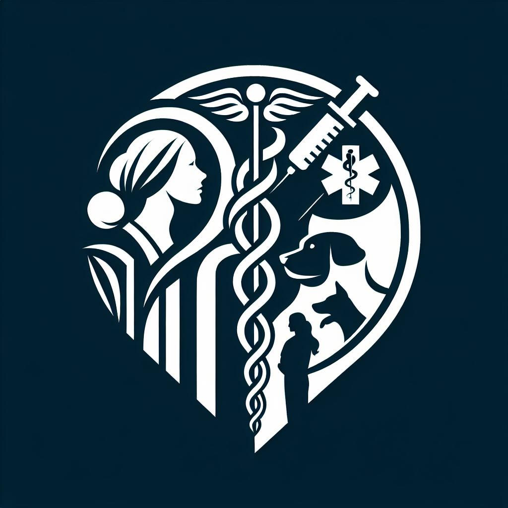 Logo stylisé d'un cabinet vétérinaire