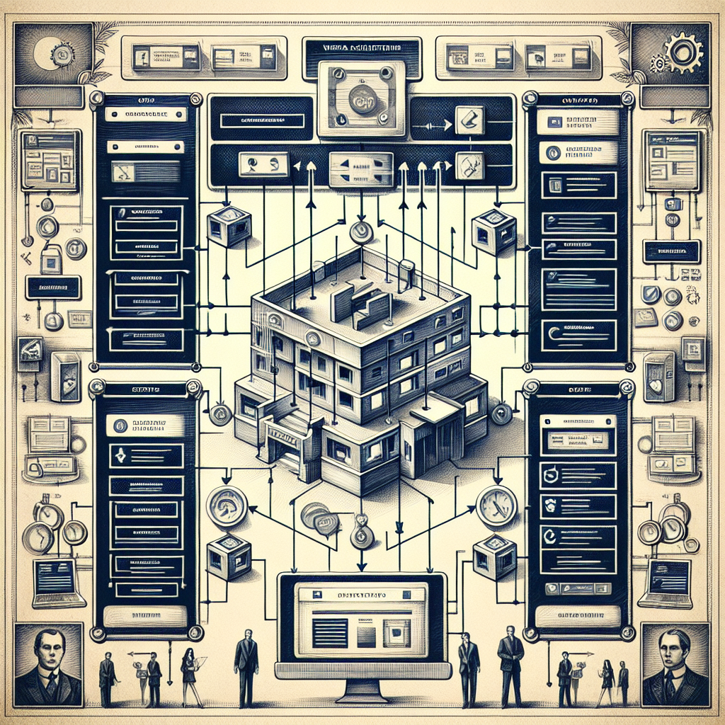 Schéma simple d'une architecture de site web