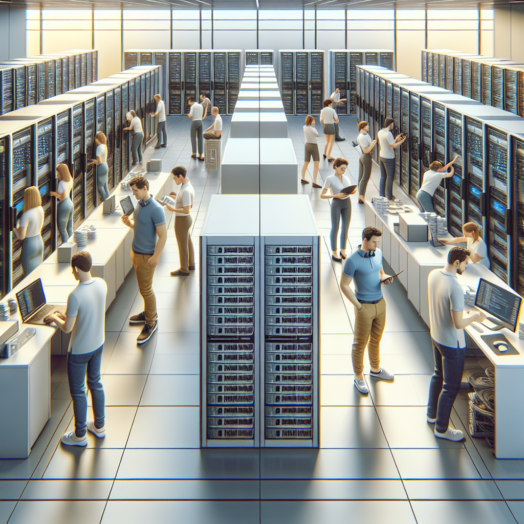 Serveurs d'hébergement web modernes.