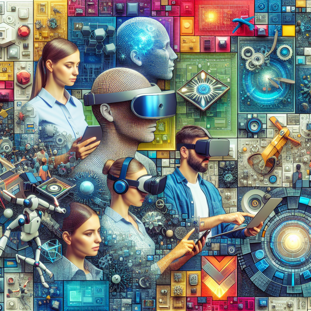 Un collage de projets de réalité augmentée en images.