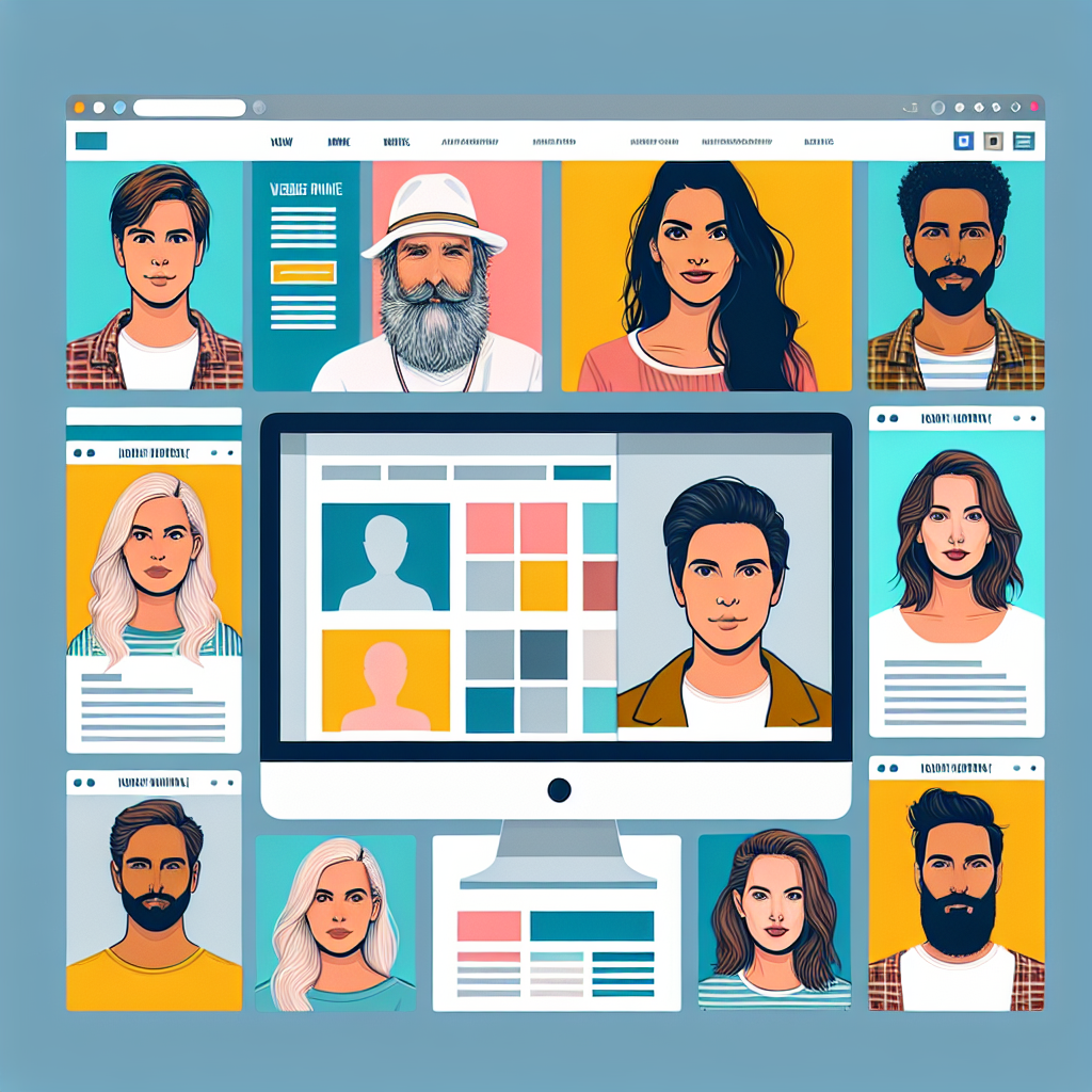 Un écran d'ordinateur affichant divers templates de sites web.