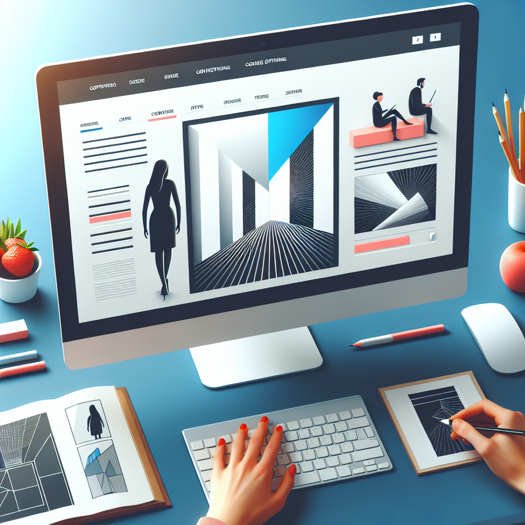 Un écran d'ordinateur affichant un site web moderne et attrayant.