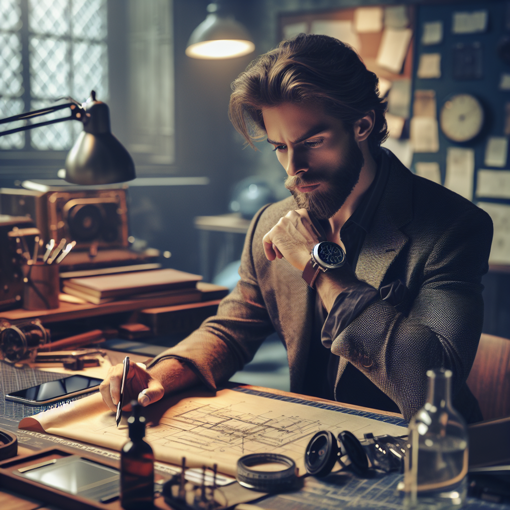 Un entrepreneur réfléchissant à la création d'un site web.