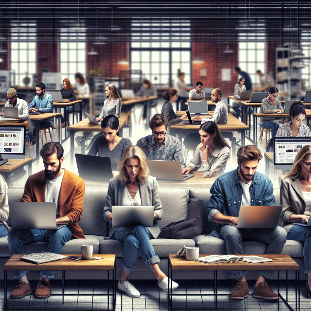 Un groupe de personnes analysant des sites web sur des ordinateurs portables.