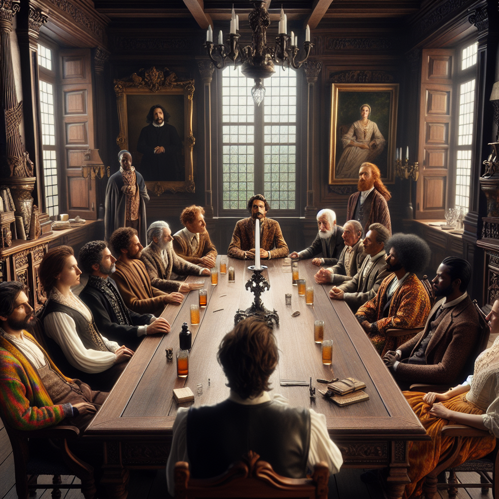 Un groupe diversifié de personnes discutant autour d'une table.