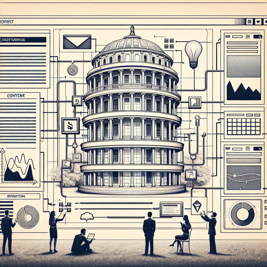 Un schéma de structuration de contenu pour un site web.