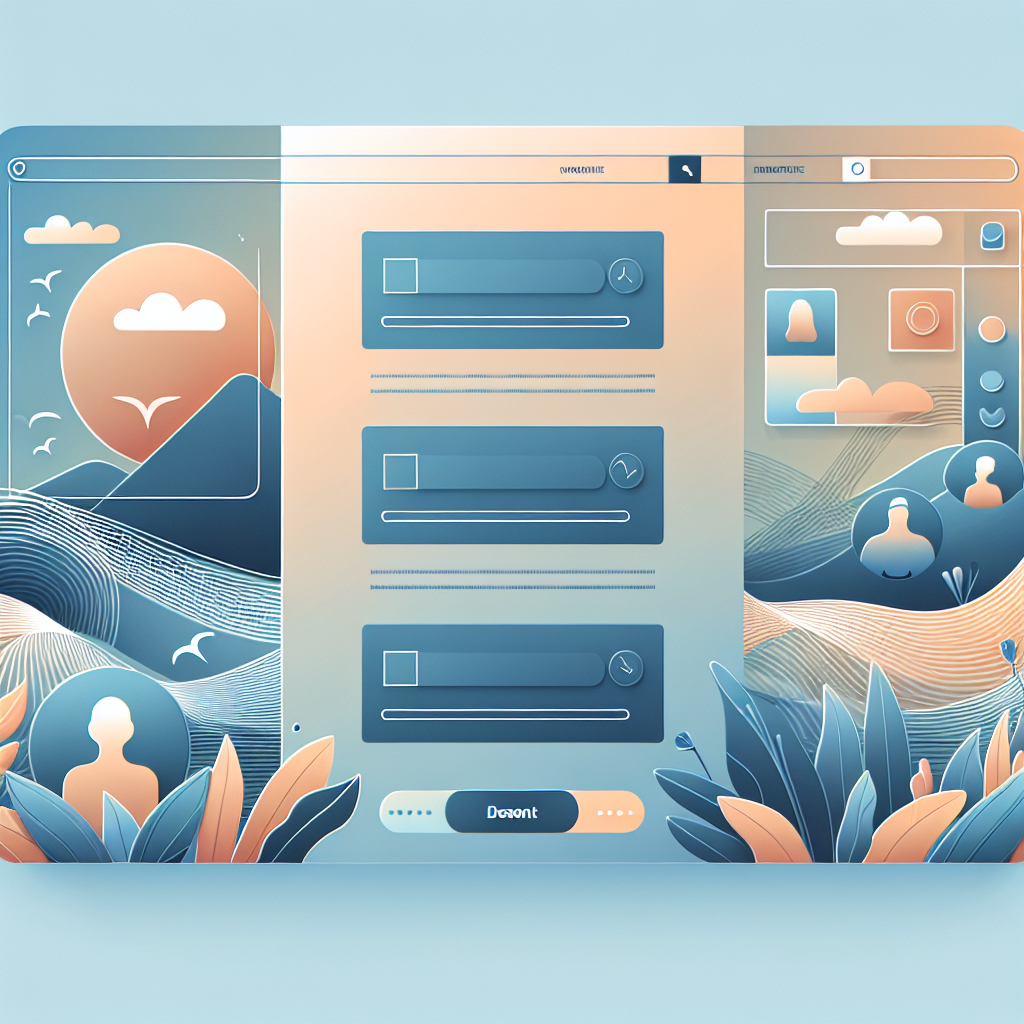 Exemple de template de site web moderne et épuré.