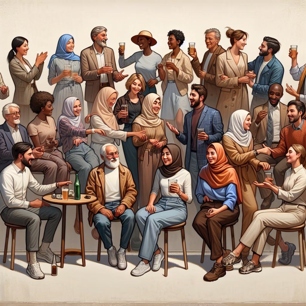 Groupe de personnes diverses représentant une audience cible.