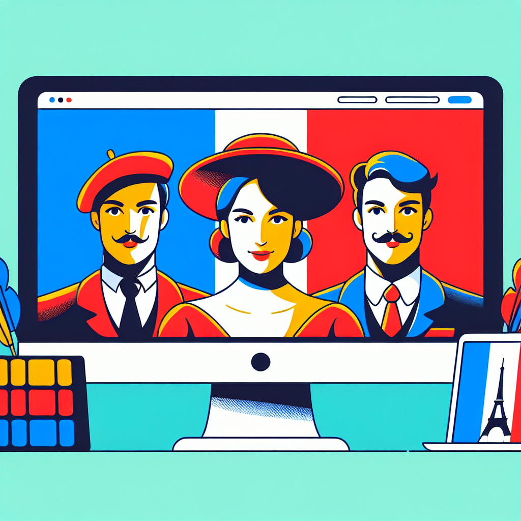 Image d'un écran d'ordinateur avec un design de site web moderne et coloré.