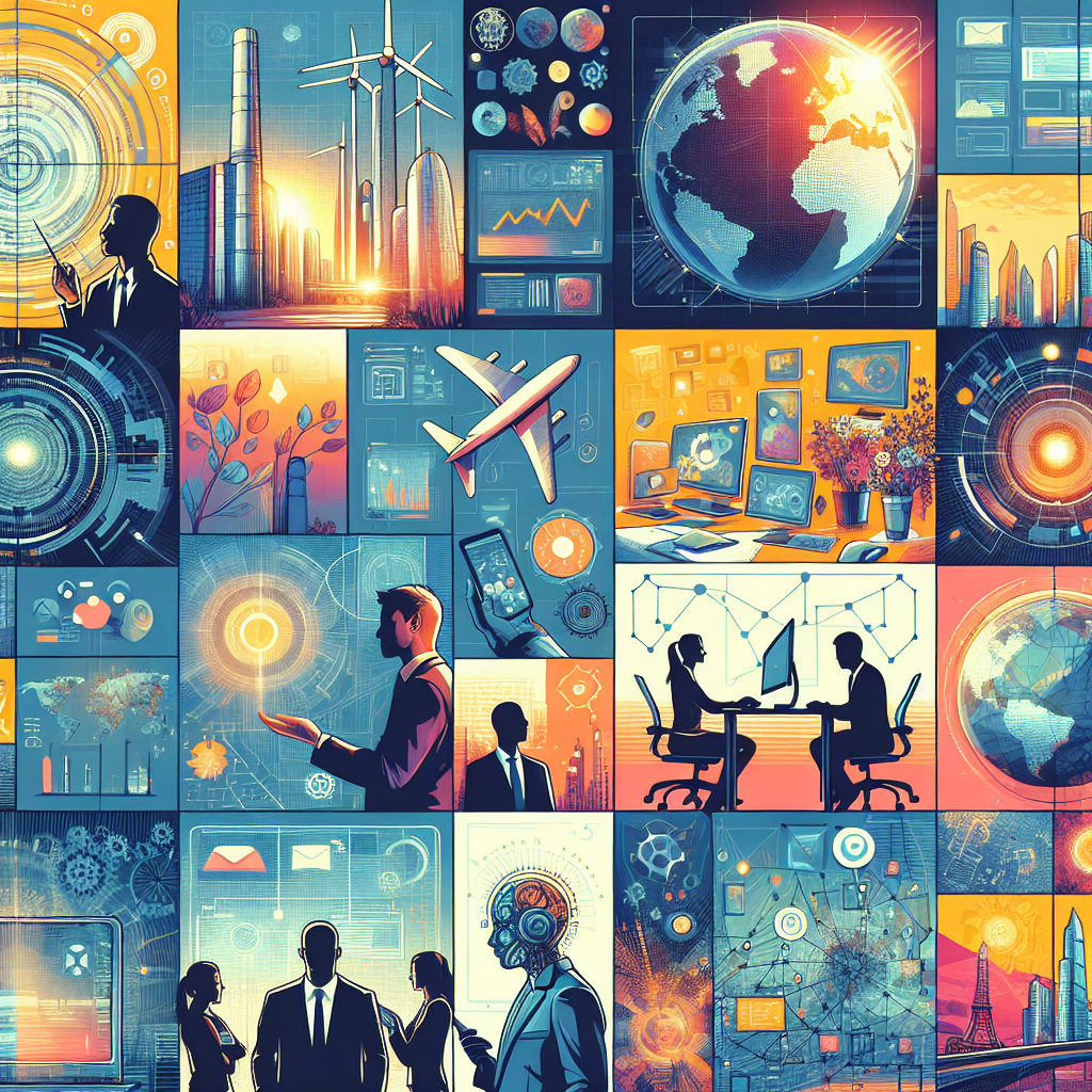 Un collage de designs web futuristes et innovants.