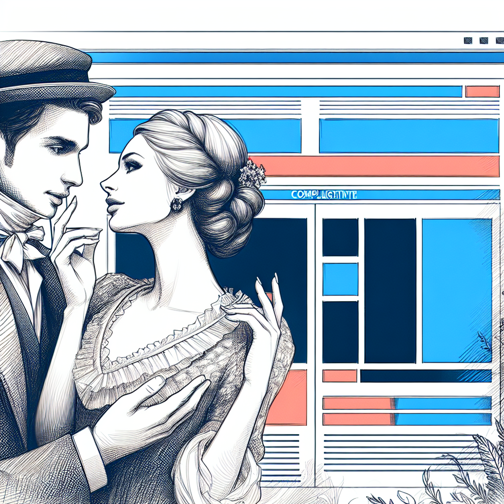 Un croquis de mise en page de site web avec des couleurs harmonieuses.