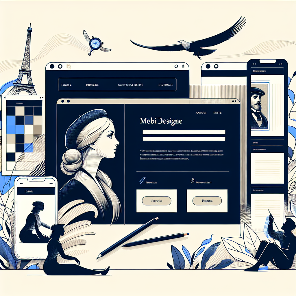 Un design moderne et attrayant d'une page d'accueil de site web.