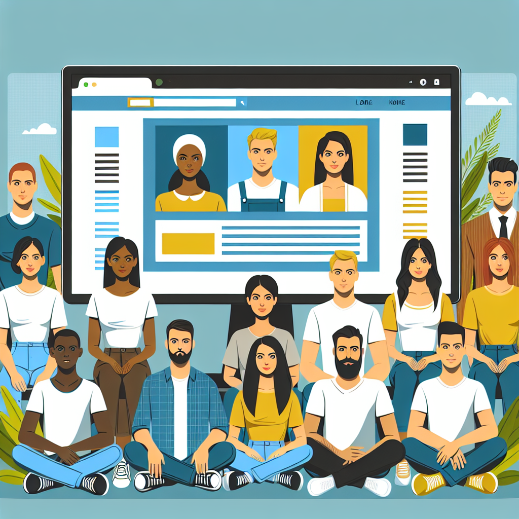 Un écran d'ordinateur affichant un design de site web moderne et épuré.