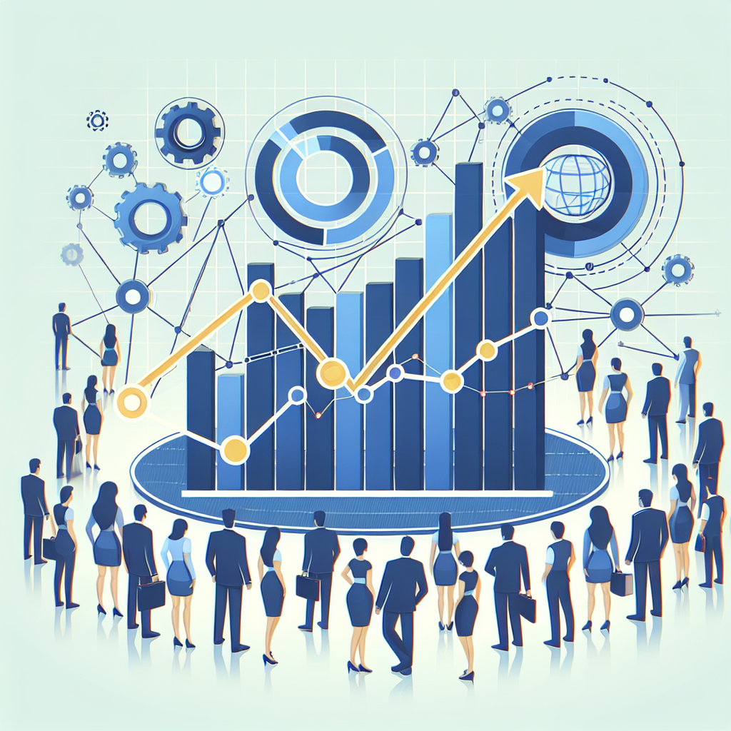 Un graphique montrant l'augmentation du trafic web.