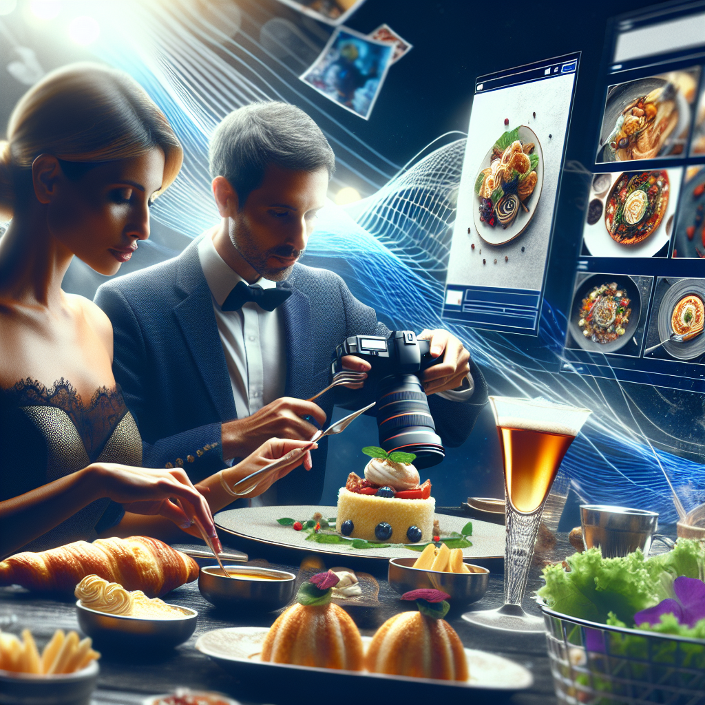 Un site web de photographie culinaire avec des animations et un design interactif.