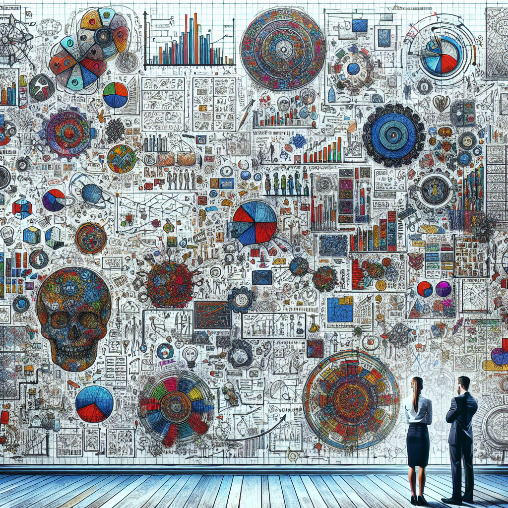 Un tableau blanc rempli de notes et de diagrammes.