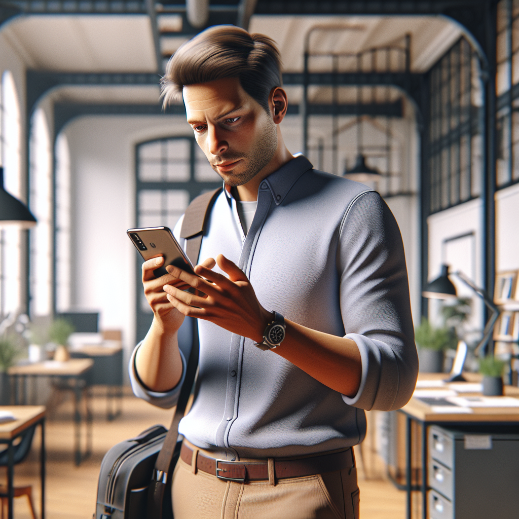 Une personne utilisant un smartphone pour naviguer sur les réseaux sociaux.