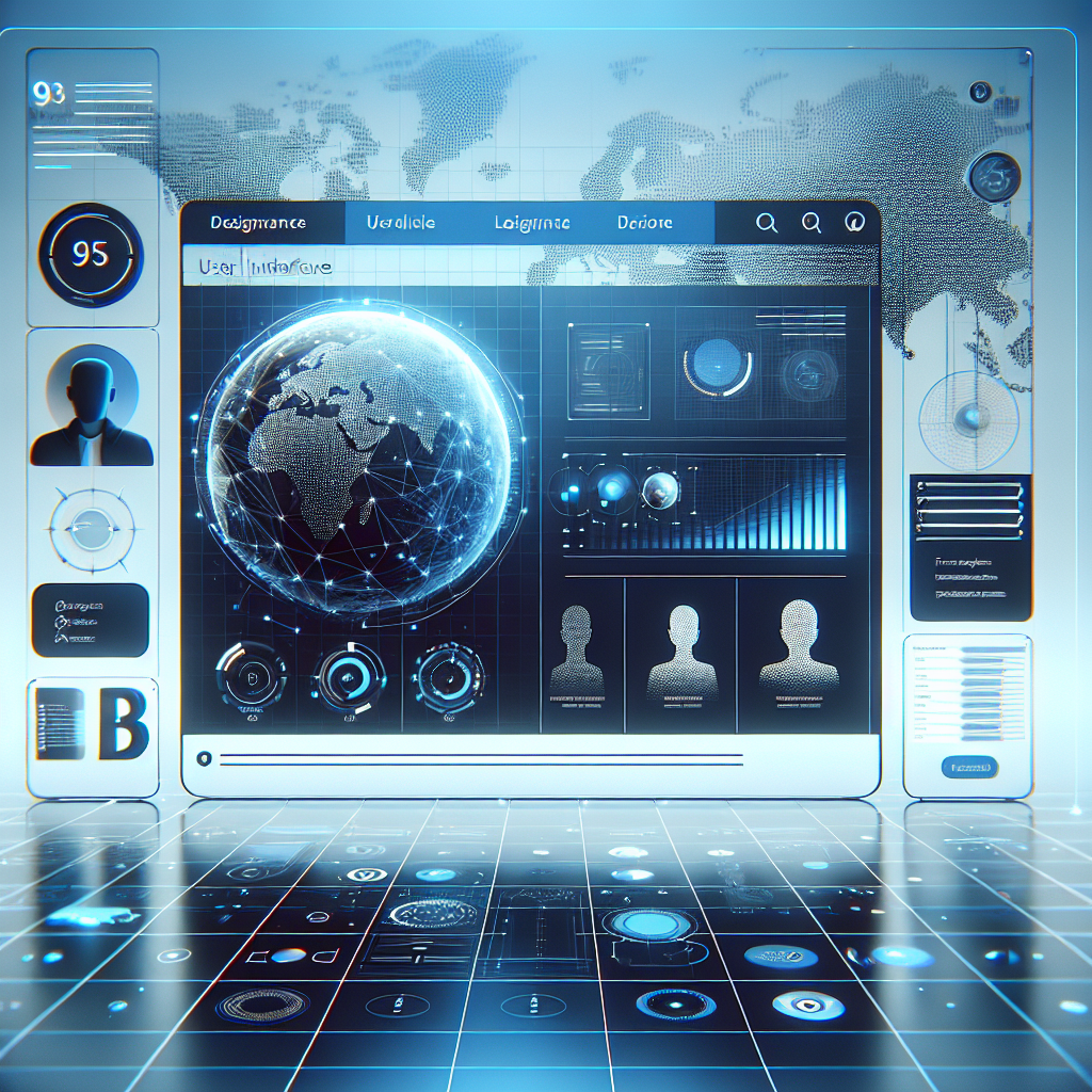Interface utilisateur de SiteW avec des éléments de design modernes.