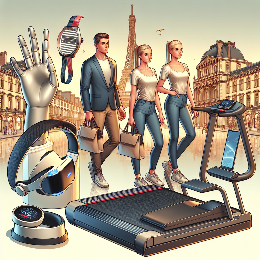 Produits de réalité virtuelle exposés de manière attrayante.