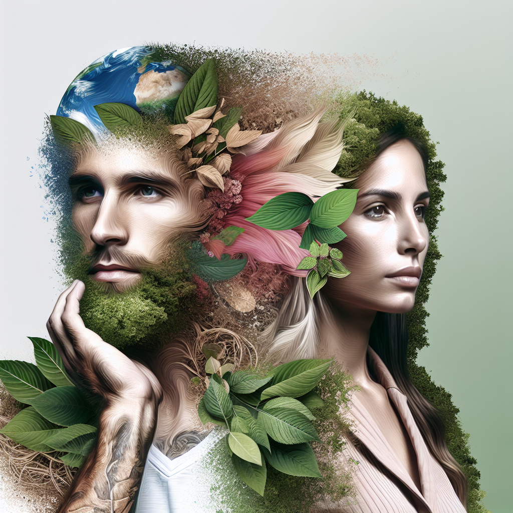 Un design de site web avec des éléments naturels et écologiques.