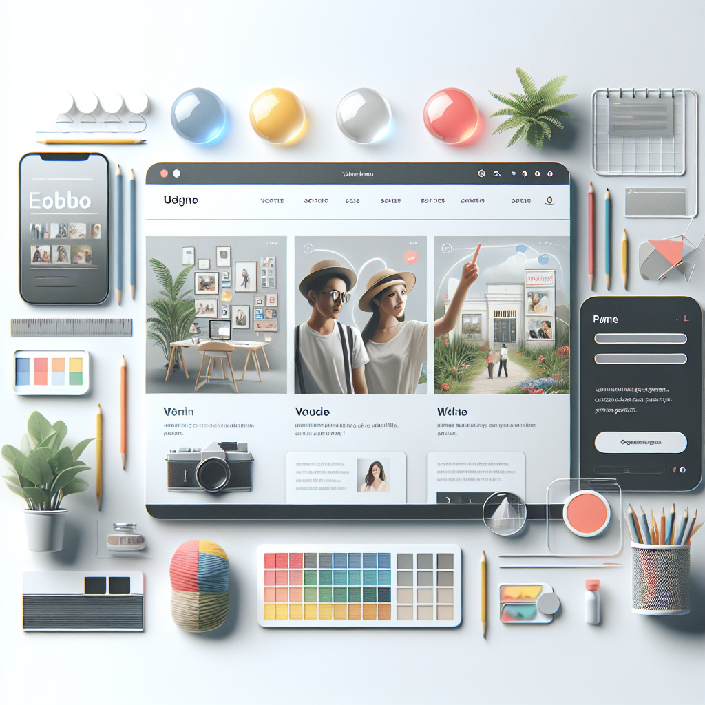 Un design moderne et attrayant de page d'accueil de site web.